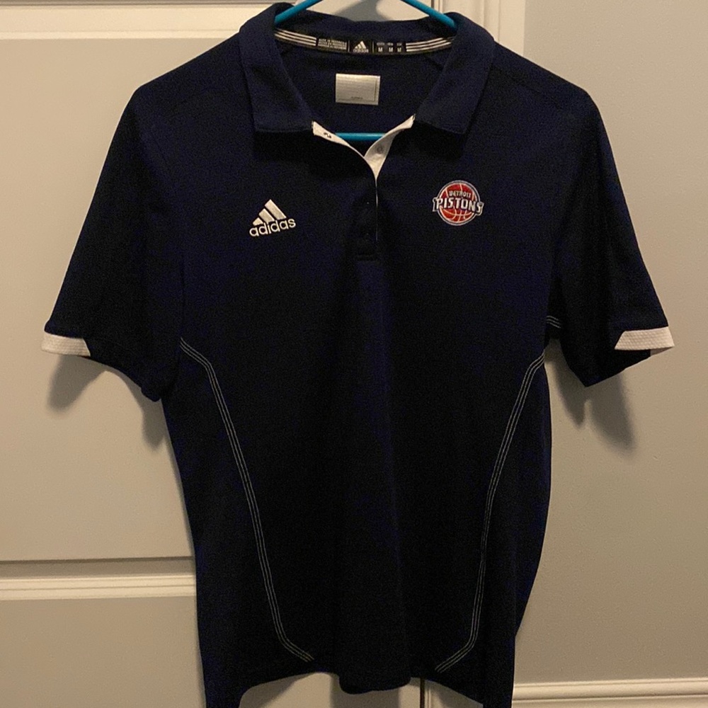 Detroit Pistons Adidas Polo